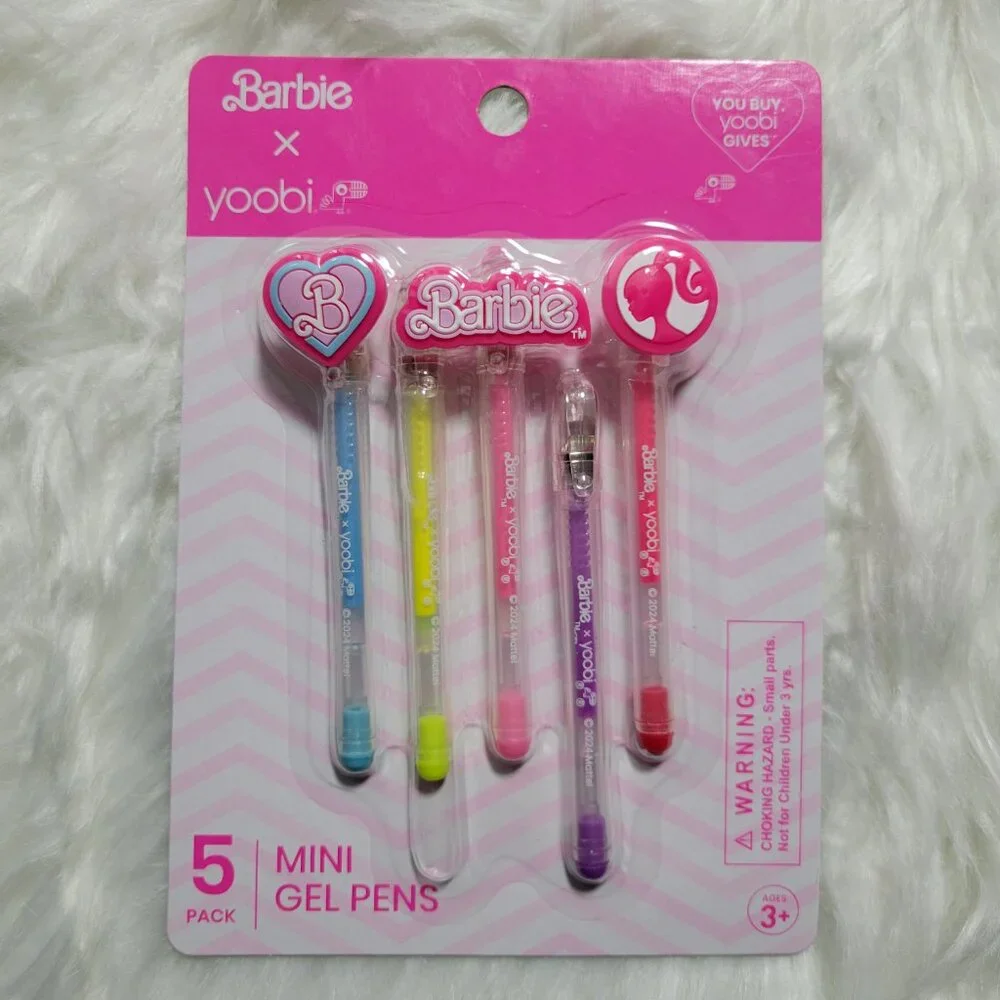 Barbie x Yoobi Mini Notebook & Gel Pens Set
